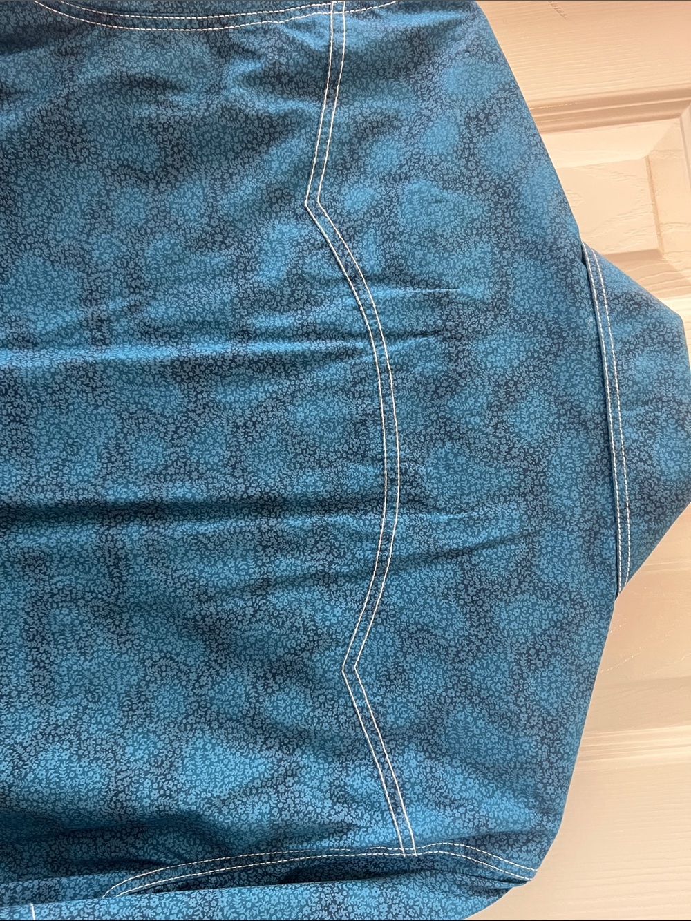 Retro Ranch Short-Sleeve Western Shirt - Blue - Picture 6 of 6